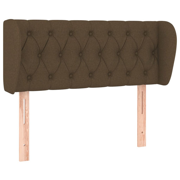 vidaXL Wingback Headboard Dark Brown 93x23x78/88 cm Fabric