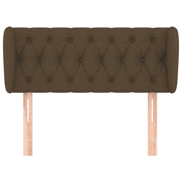 vidaXL Wingback Headboard Dark Brown 93x23x78/88 cm Fabric