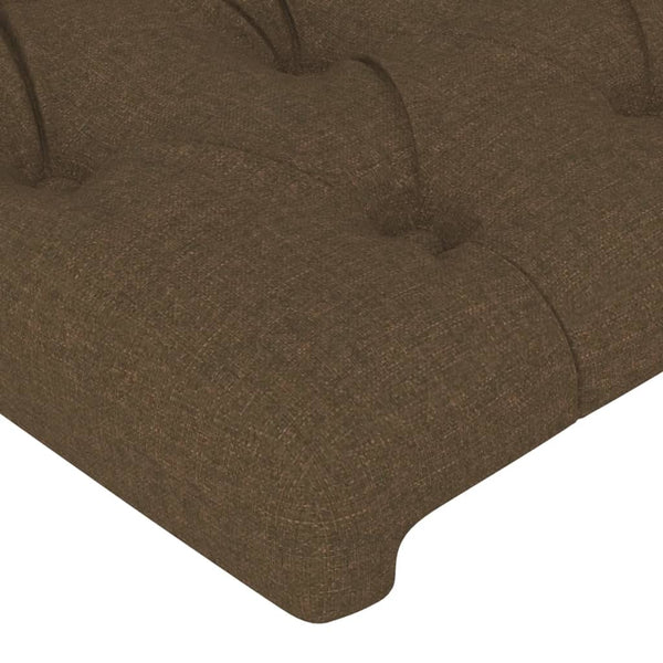 vidaXL Wingback Headboard Dark Brown 93x23x78/88 cm Fabric