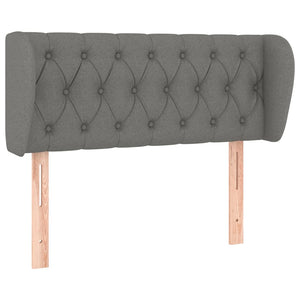 vidaXL Wingback Headboard Dark Grey 103x23x78/88 cm Fabric