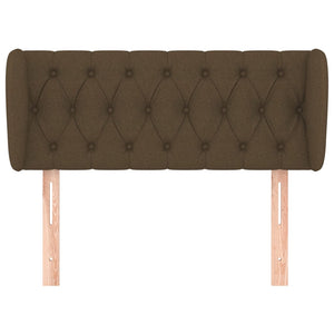 vidaXL Wingback Headboard Dark Brown 103x23x78/88 cm Fabric