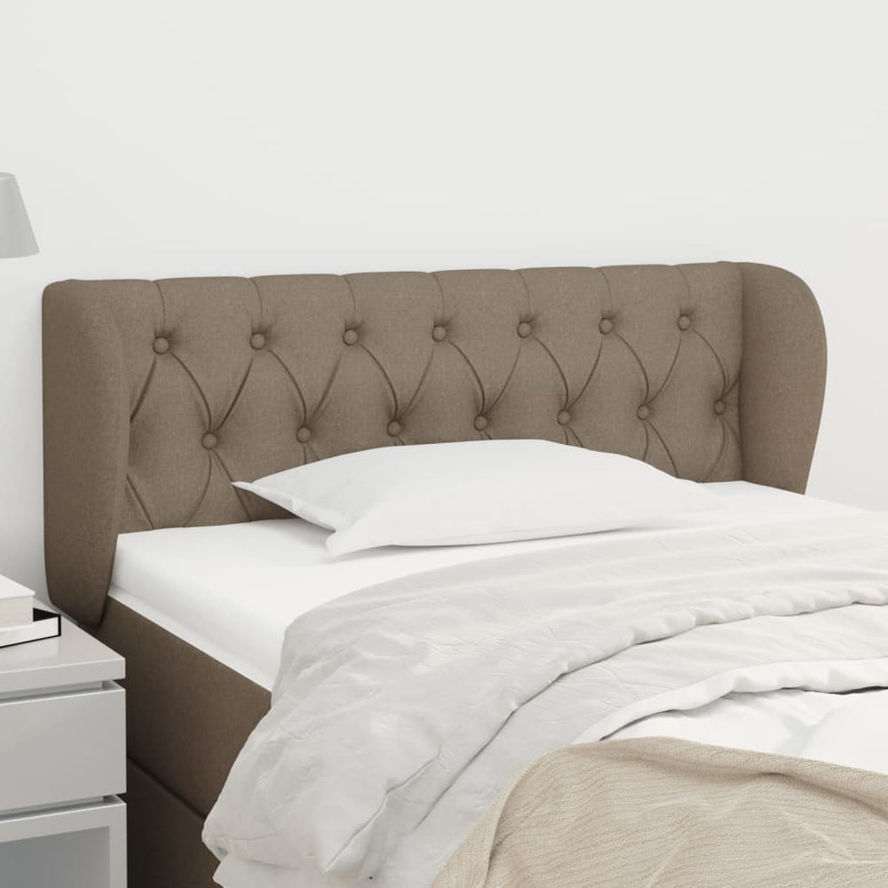 vidaXL Wingback Headboard Taupe 103x23x78/88 cm Fabric
