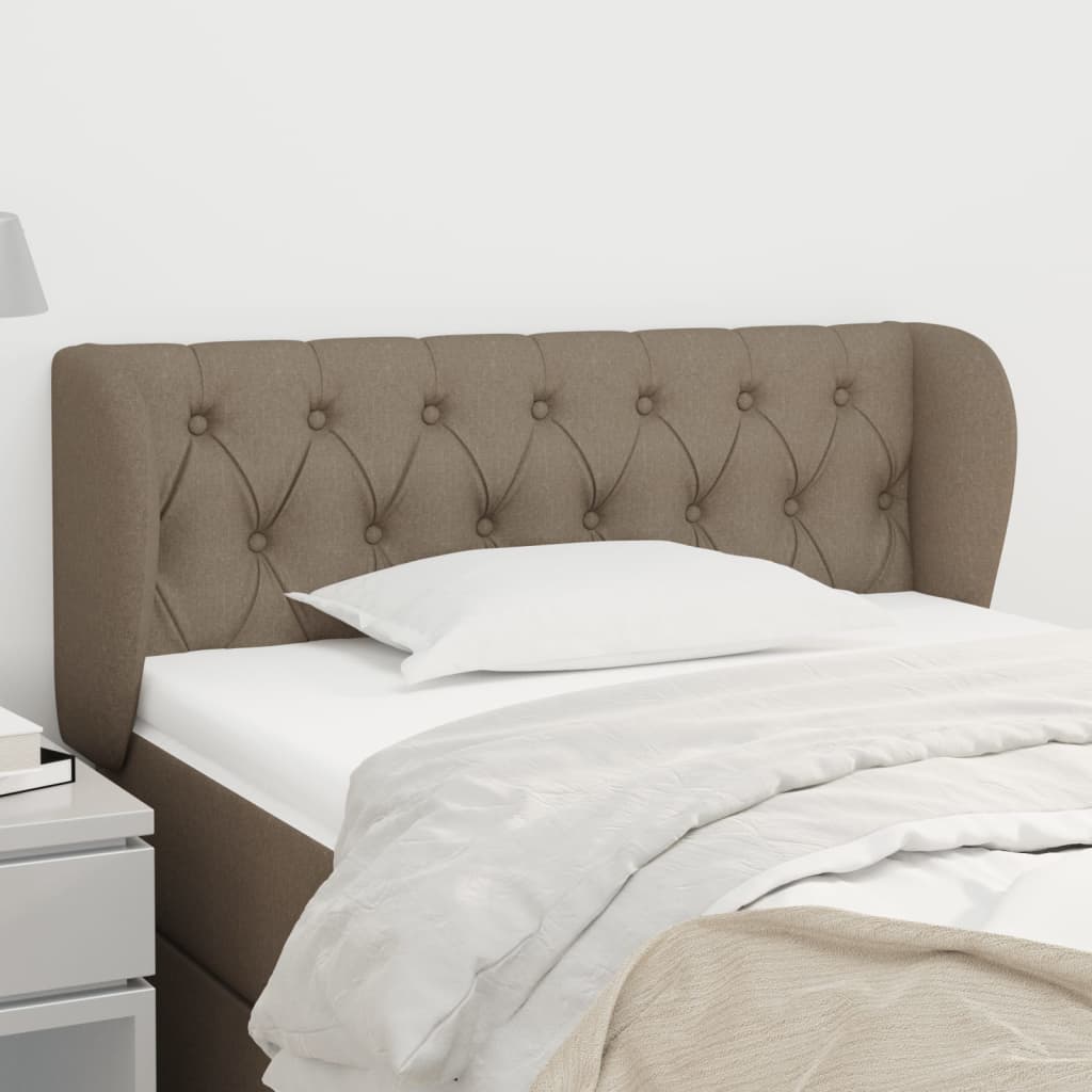 vidaXL Wingback Headboard Taupe 103x23x78/88 cm Fabric