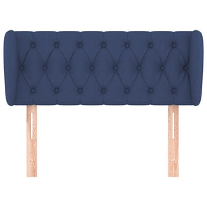 vidaXL Wingback Headboard Blue 103x23x78/88 cm Fabric