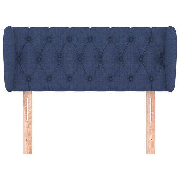 vidaXL Wingback Headboard Blue 103x23x78/88 cm Fabric