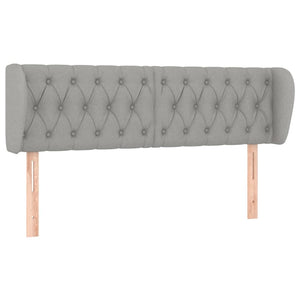 vidaXL Wingback Headboard Light Gray 163x23x78/88 cm Fabric