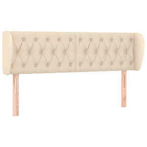 vidaXL Wingback Headboard Cream 163x23x78/88 cm Fabric