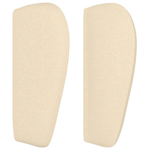vidaXL Wingback Headboard Cream 163x23x78/88 cm Fabric