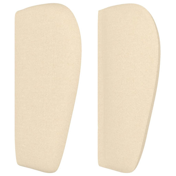 vidaXL Wingback Headboard Cream 163x23x78/88 cm Fabric