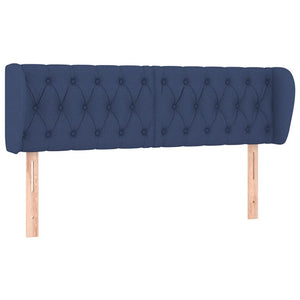 vidaXL Wingback Headboard Blue 163x23x78/88 cm Fabric