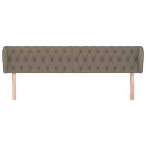 vidaXL Wingback Headboard Taupe 183x23x78/88 cm Fabric