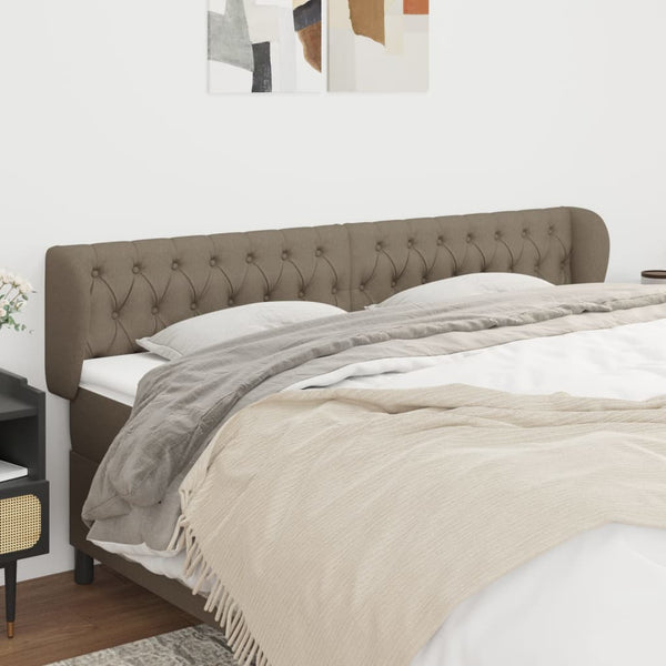 vidaXL Wingback Headboard Taupe 183x23x78/88 cm Fabric