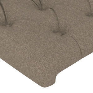 vidaXL Wingback Headboard Taupe 203x23x78/88 cm Fabric