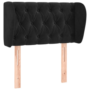 vidaXL Wingback Headboard Black 83x23x78/88 cm Velvet