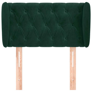 vidaXL Wingback Headboard Dark Green 83x23x78/88 cm Velvet