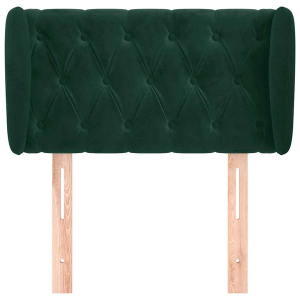vidaXL Wingback Headboard Dark Green 83x23x78/88 cm Velvet
