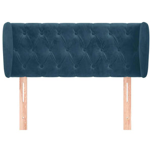 vidaXL Wingback Headboard Dark Blue 93x23x78/88 cm Velvet