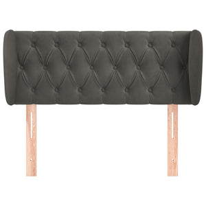 vidaXL Wingback Headboard Dark Grey 103x23x78/88 cm Velvet