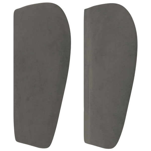 vidaXL Wingback Headboard Dark Grey 103x23x78/88 cm Velvet
