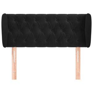 vidaXL Wingback Headboard Black 103x23x78/88 cm Velvet