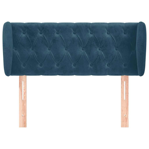 vidaXL Wingback Headboard Dark Blue 103x23x78/88 cm Velvet
