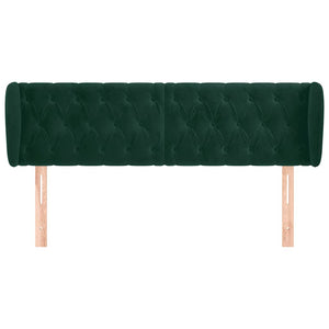 vidaXL Wingback Headboard Dark Green 147x23x78/88 cm Velvet