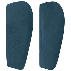 vidaXL Wingback Headboard Dark Blue 147x23x78/88 cm Velvet