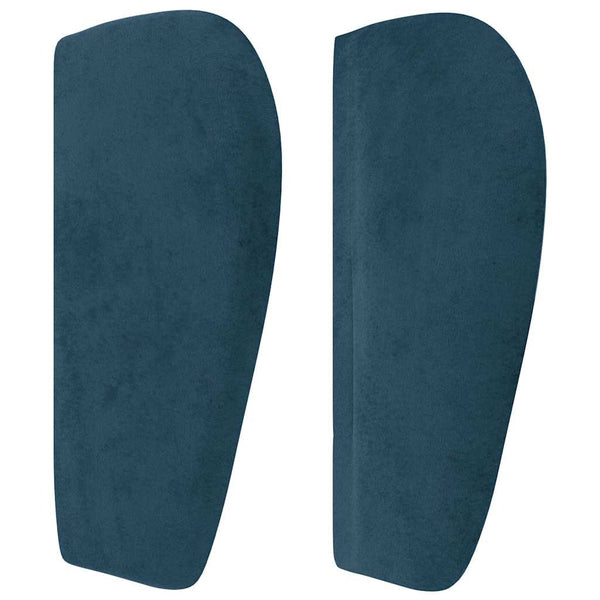 vidaXL Wingback Headboard Dark Blue 163x23x78/88 cm Velvet