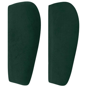 vidaXL Wingback Headboard Dark Green 203x23x78/88 cm Velvet