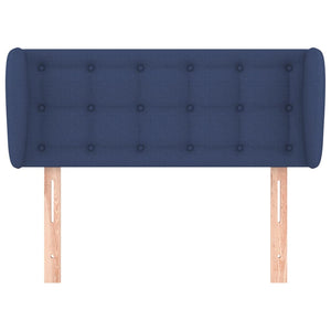 Kopfteil mit Ohren Blau 83x23x78/88 cm Stoff