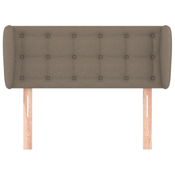 Kopfteil mit Ohren Taupe 93x23x78/88 cm Stoff