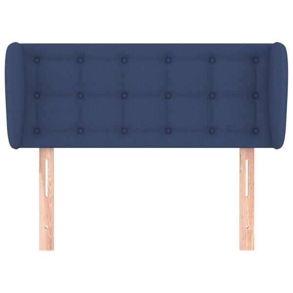 Kopfteil mit Ohren Blau 93x23x78/88 cm Stoff