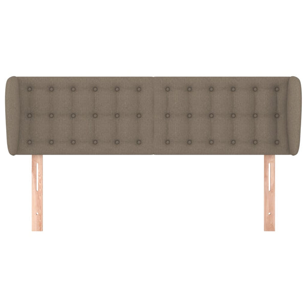 Kopfteil mit Ohren Taupe 147x23x78/88 cm Stoff