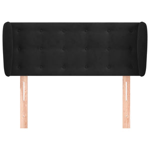 vidaXL Wingback Headboard Black 103x23x78/88 cm Velvet