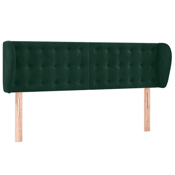 vidaXL Wingback Headboard Dark Green 147x23x78/88 cm Velvet