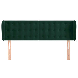 vidaXL Wingback Headboard Dark Green 147x23x78/88 cm Velvet