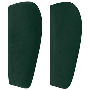 vidaXL Wingback Headboard Dark Green 147x23x78/88 cm Velvet