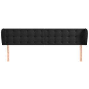 vidaXL Wingback Headboard Black 163x23x78/88 cm Velvet