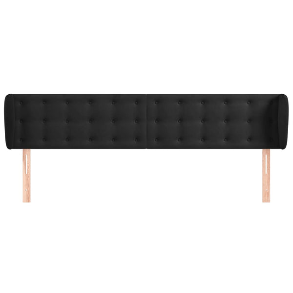 vidaXL Wingback Headboard Black 183x23x78/88 cm Velvet