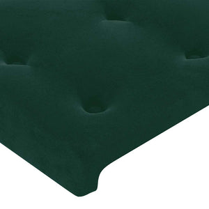 vidaXL Wingback Headboard Dark Green 183x23x78/88 cm Velvet