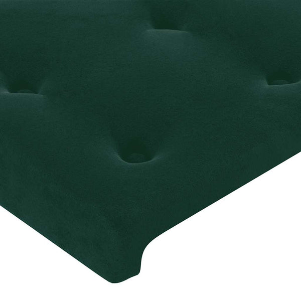 vidaXL Wingback Headboard Dark Green 183x23x78/88 cm Velvet