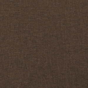 vidaXL Wingback Headboard Dark Brown 83x23x118/128 cm Fabric
