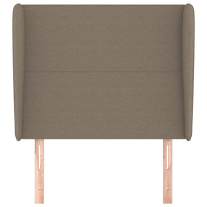 vidaXL Wingback Headboard Taupe 93x23x118/128 cm Fabric