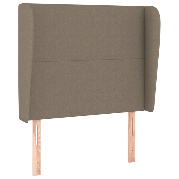 vidaXL Wingback Headboard Taupe 103x23x118/128 cm Fabric
