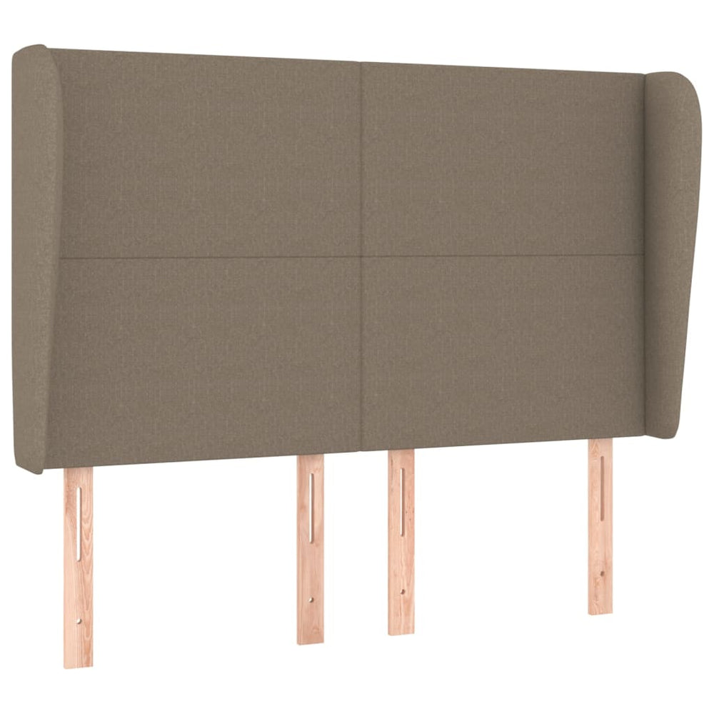 vidaXL Wingback Headboard Taupe 147x23x118/128 cm Fabric