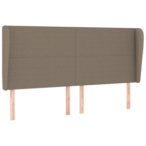 vidaXL Wingback Headboard Taupe 163x23x118/128 cm Fabric