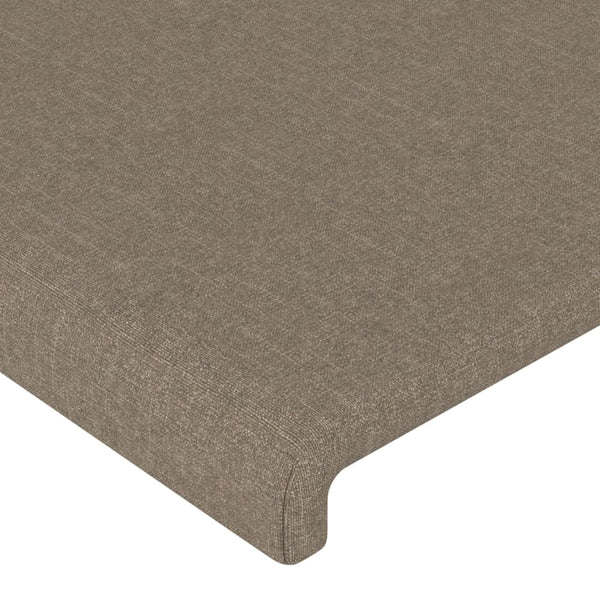 vidaXL Wingback Headboard Taupe 163x23x118/128 cm Fabric