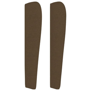 vidaXL Wingback Headboard Dark Brown 183x23x118/128 cm Fabric