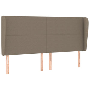 vidaXL Wingback Headboard Taupe 183x23x118/128 cm Fabric