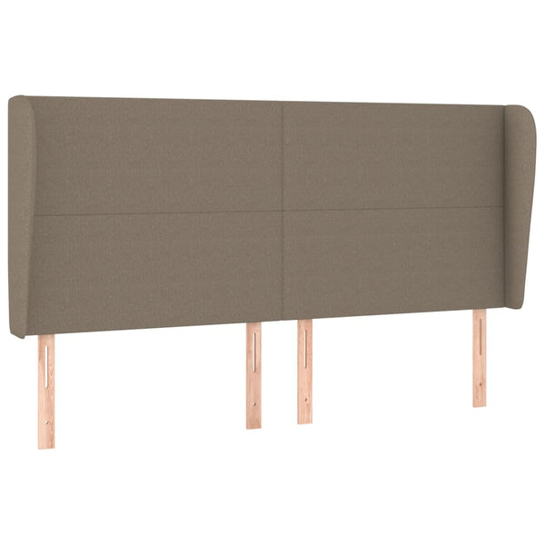 vidaXL Wingback Headboard Taupe 183x23x118/128 cm Fabric
